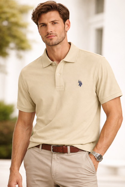 U.S. Polo Assn. Beige Classic Polo Shirt