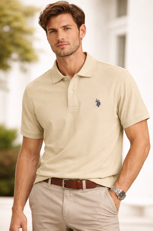 U.S. Polo Assn. Beige Classic Polo Shirt