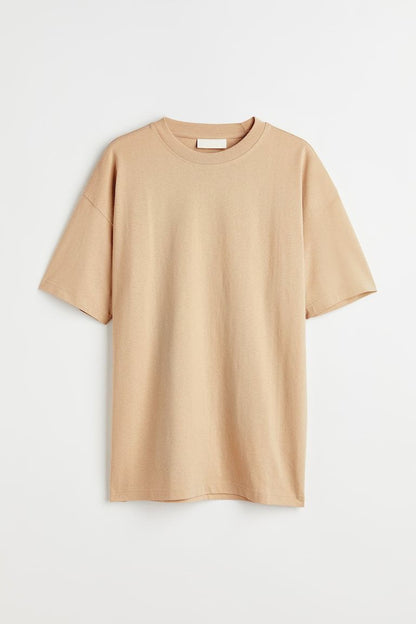 H&M Light Beige Oversized T-Shirt