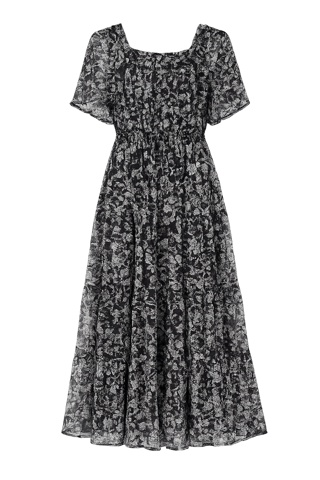 Old Navy Floral Smocked Midi Dress