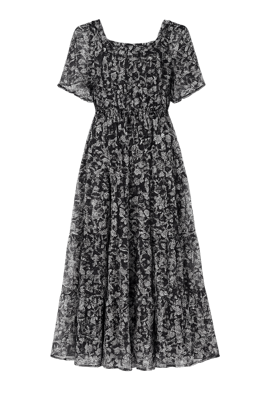 Old Navy Floral Smocked Midi Dress