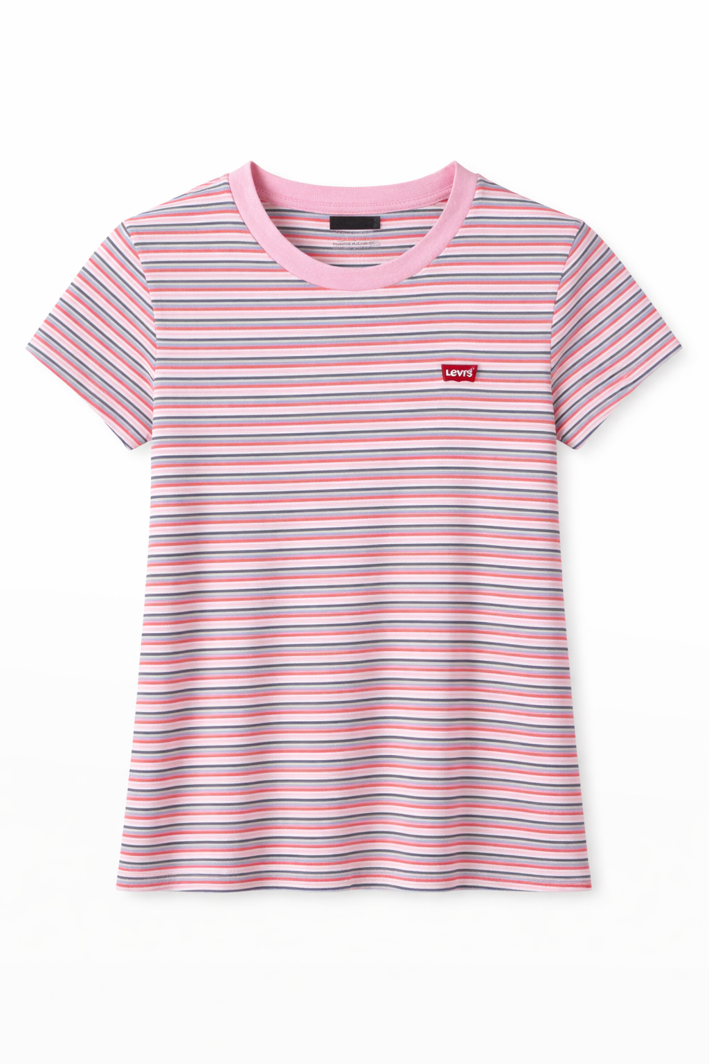 Levi’s® Women’s Striped T-Shirt (Pink Multi-Stripe)