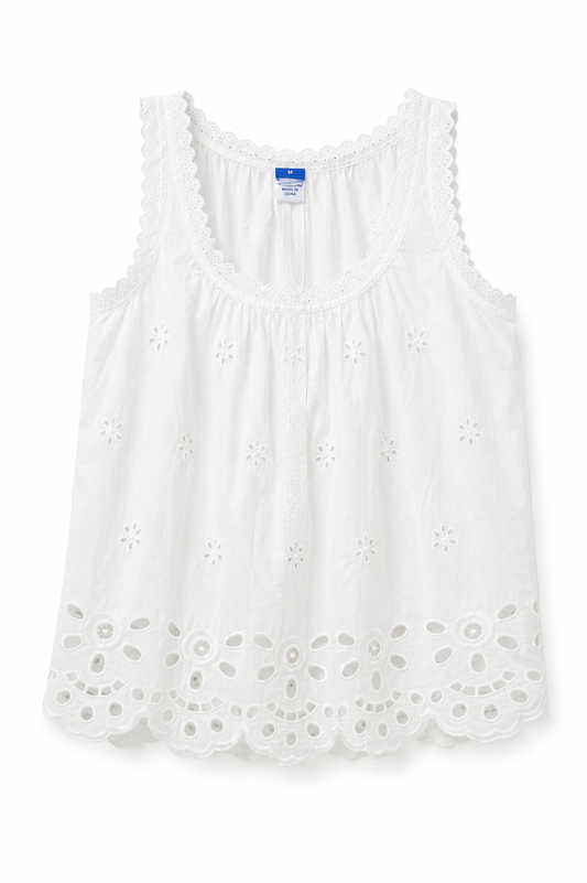 Old Navy – Eyelet Embroidered Tank Blouse