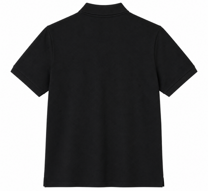 Classic and versatile Jack & Jones polo shirt in a sleek black color,