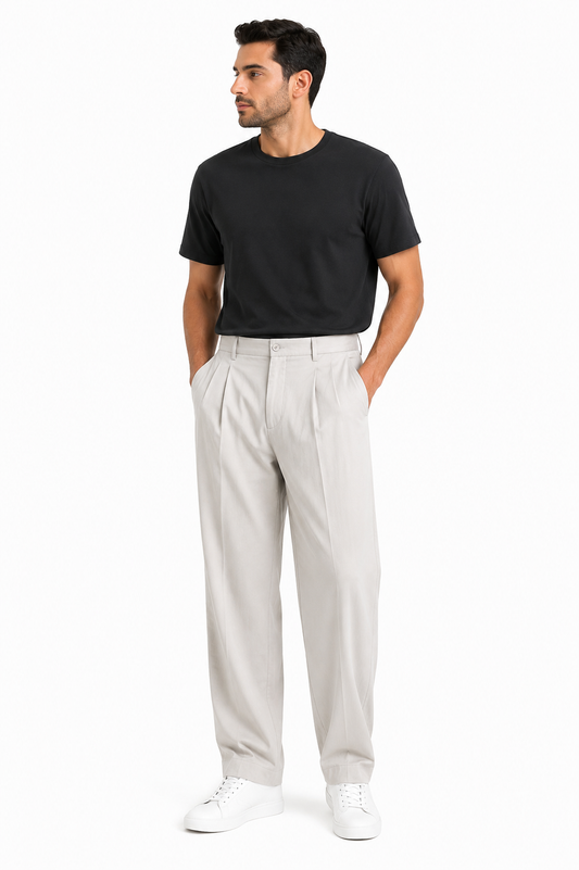 Zara Relaxed Pleated Trousers