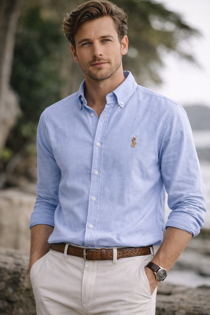 Polo Ralph Lauren Classic Shirt – Light Blue (Slim Fit)