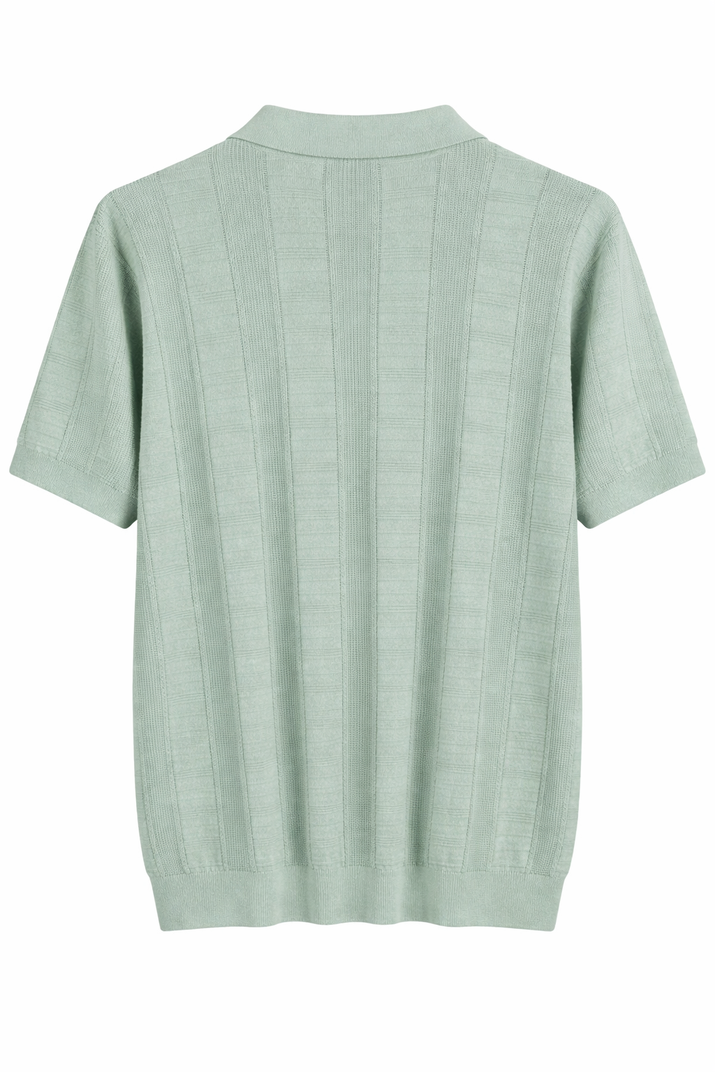 Ted Baker London Textured Knit Polo – Sage Green