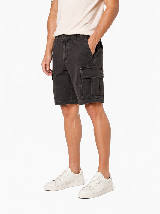Sonoma Cargo Shorts – Washed Black (Utility Style)