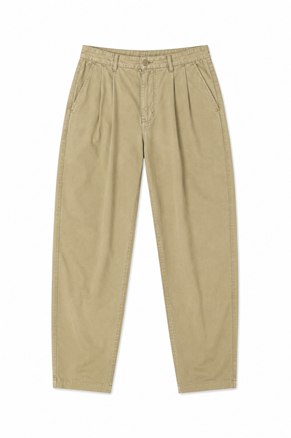Carhartt Relaxed Beige Pleated Pants