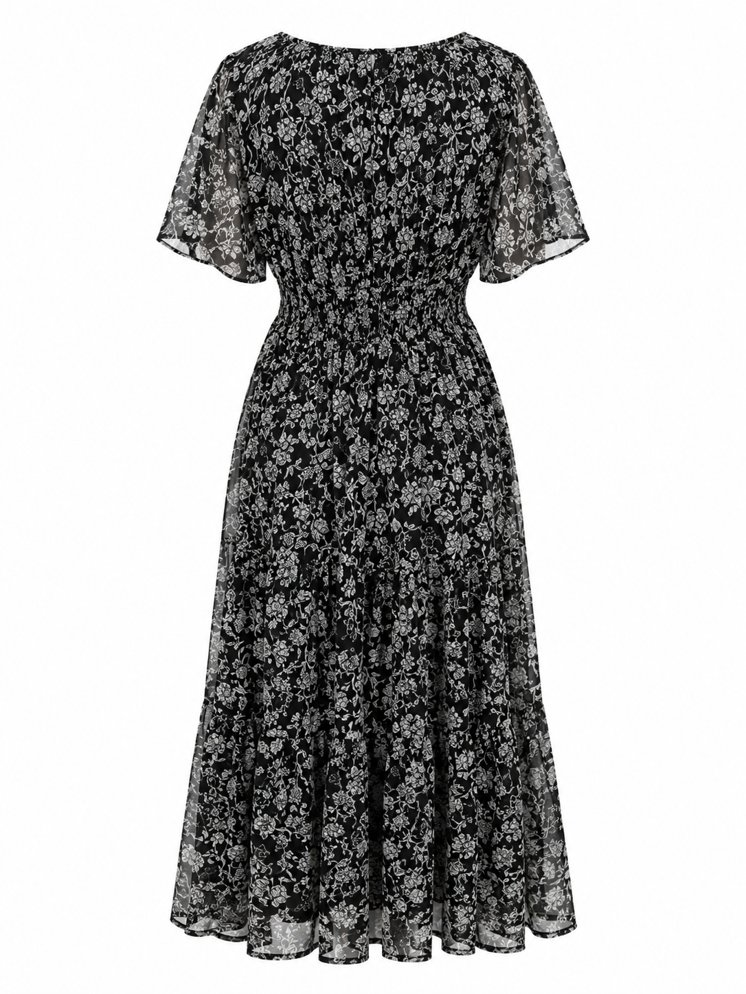 Old Navy Floral Smocked Midi Dress