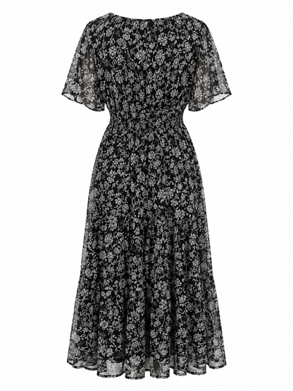 Old Navy Floral Smocked Midi Dress