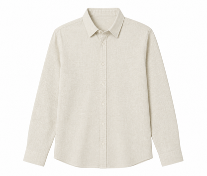 C&A Linen Shirt – Light Beige / Natural Tone