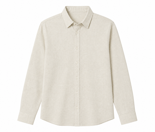 C&A Linen Shirt – Light Beige / Natural Tone