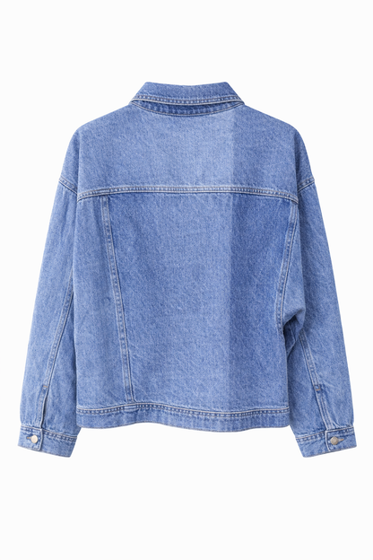 Jenifer Grain de Malice Oversized Denim Jacket – Vintage Blue Wash