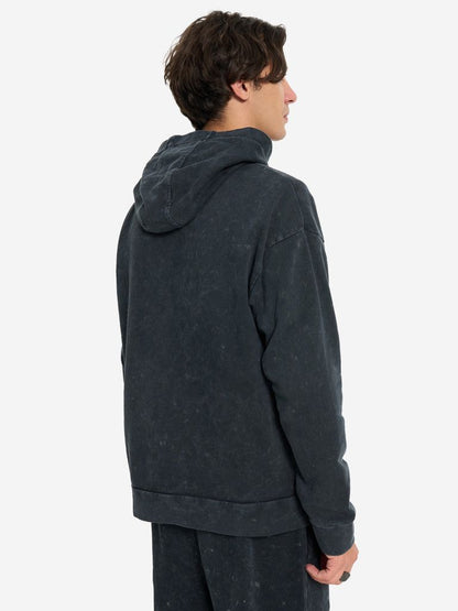 Unisex Kappa washed hoodie (black/charcoal)