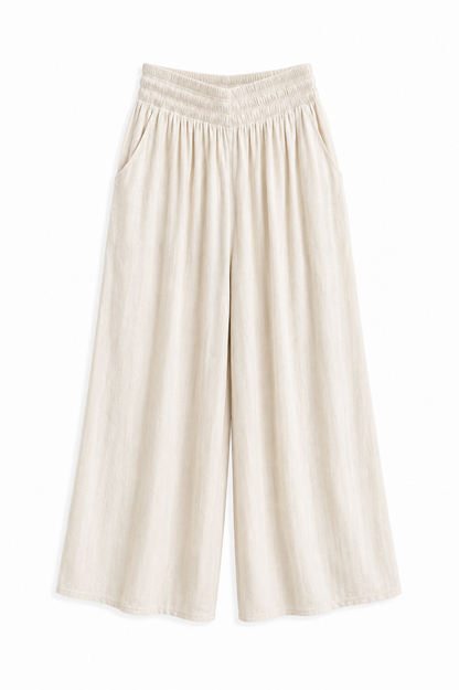 Women's Wide Leg Linen Blend Pants – Calzedonia