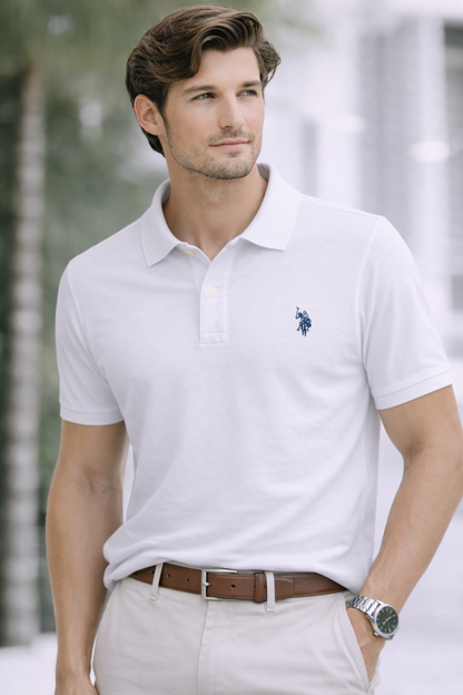 U.S. Polo Assn. White Classic Polo Shirt
