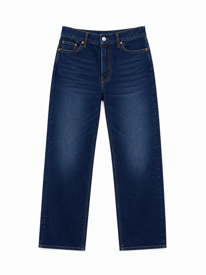 True Religion Dark Wash Straight-Leg Jeans