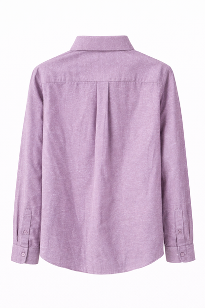 Polo Ralph Lauren Textured Shirt – Light Purple (Slim Fit)