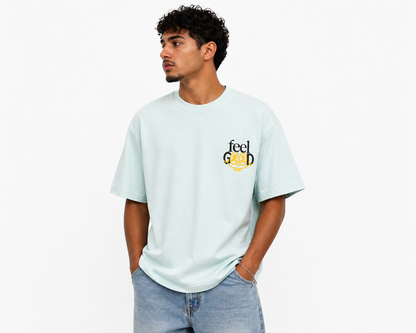 H&M Light Mint “Feel Good” Graphic T-Shirt