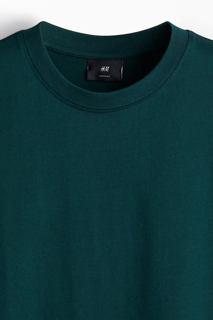 H&M Dark Green Oversized T-Shirt