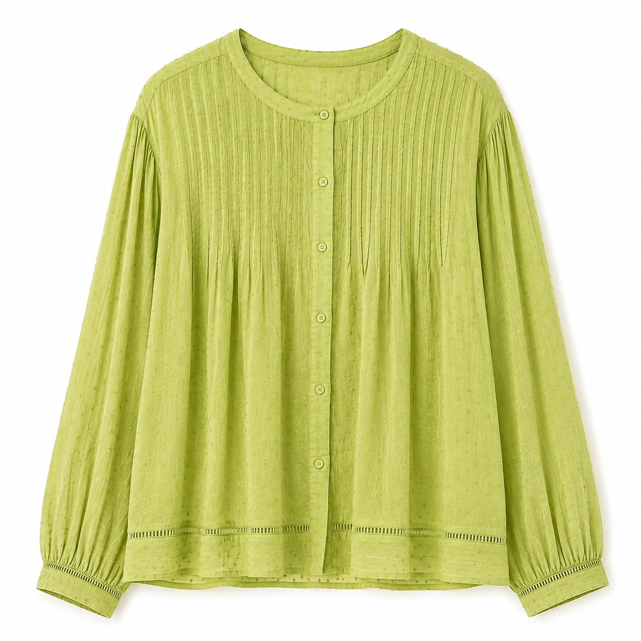 W Textured Pintuck Blouse
