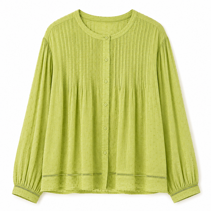 W Textured Pintuck Blouse