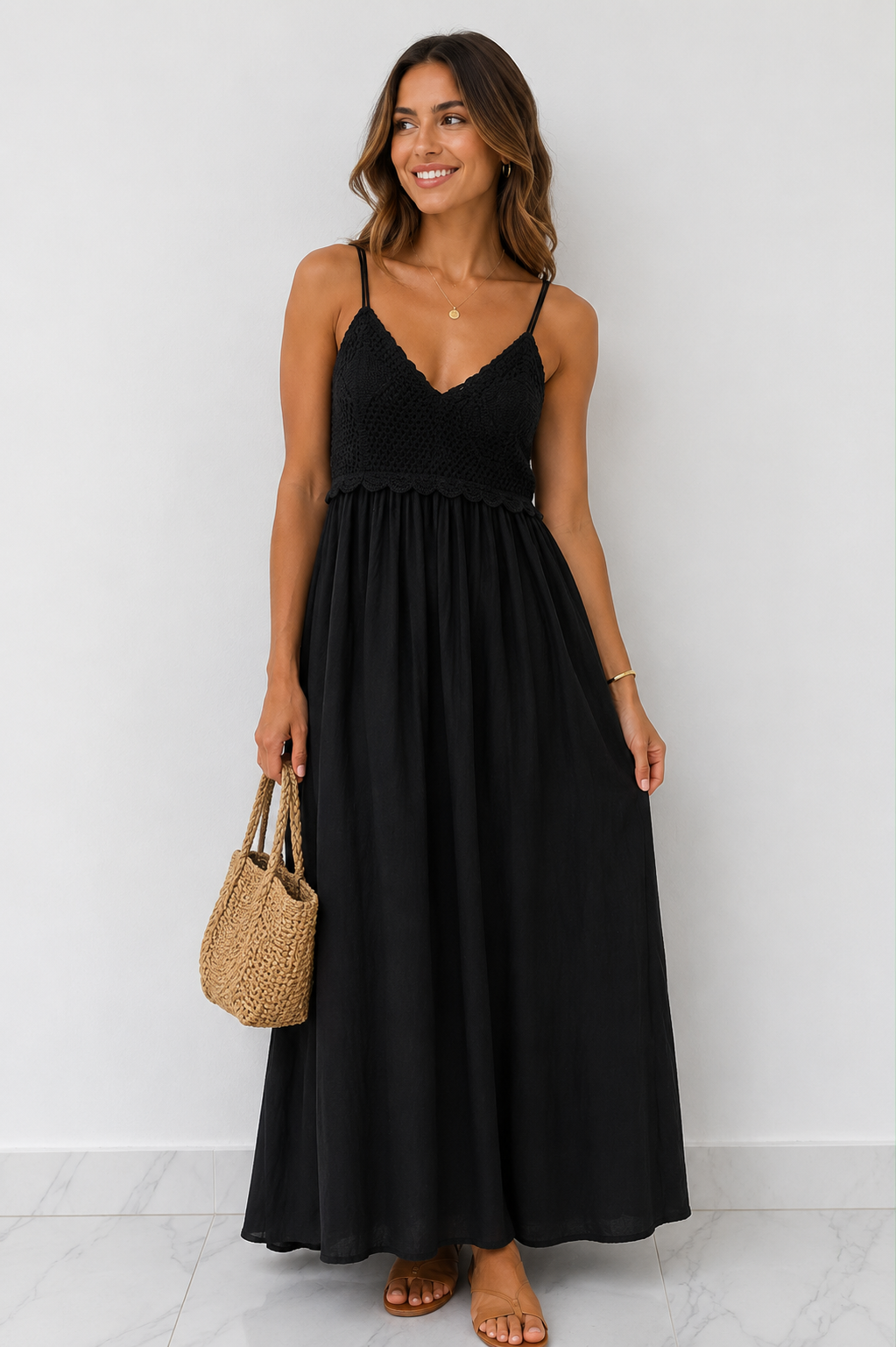 GAP Crochet Bodice Maxi Dress