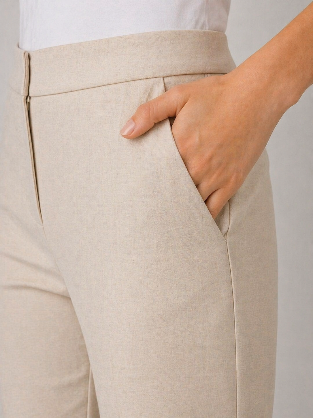 H&M Beige Tailored Pants