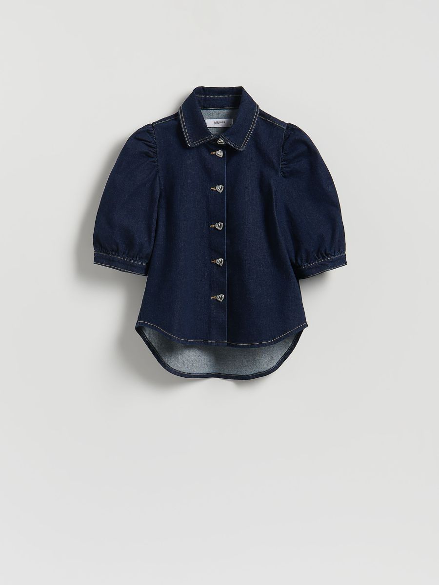 Reserved Denim Shirt – Dark Blue
