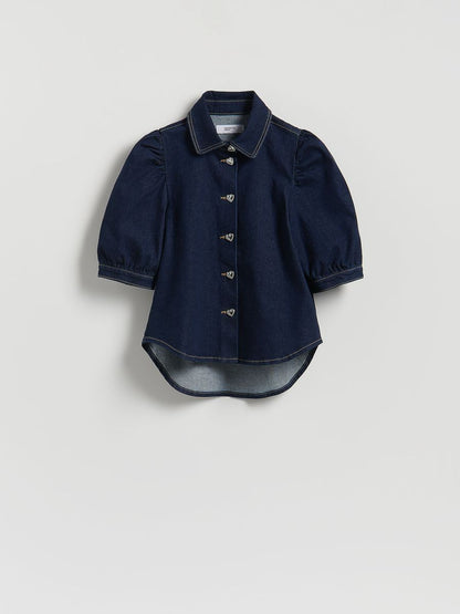 Reserved Denim Shirt – Dark Blue
