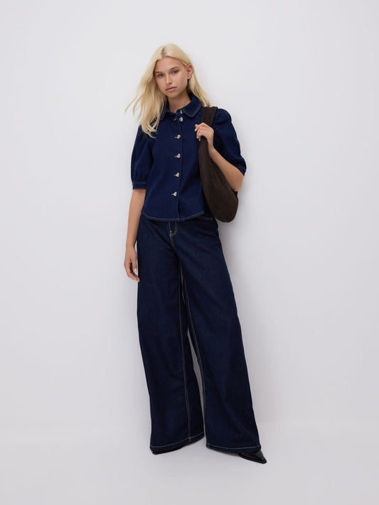 Reserved Denim Shirt – Dark Blue