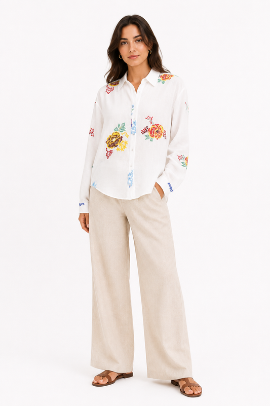 AE Women's Floral Print Shirt