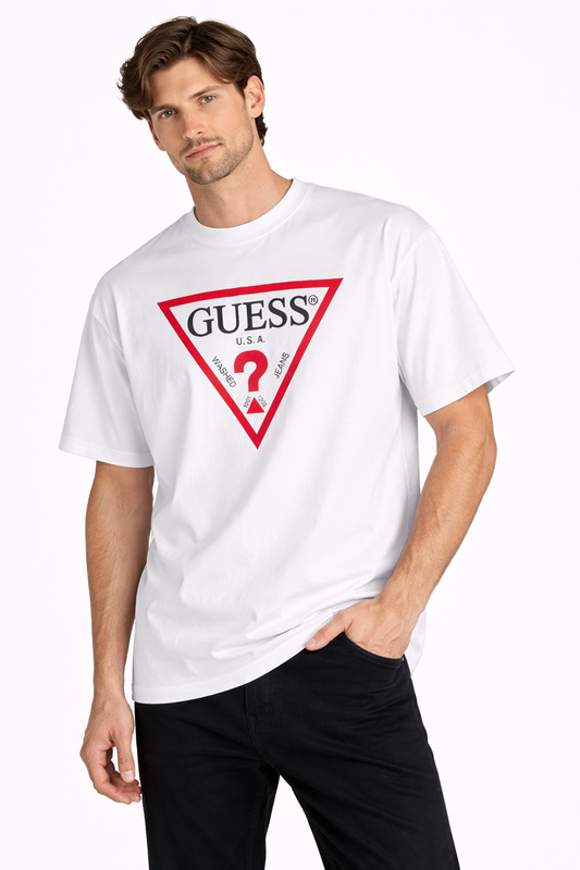 GUESS White Logo T-Shirt
