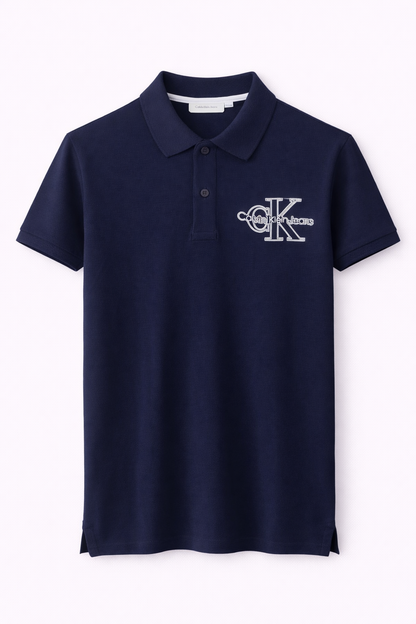 Calvin Klein Navy Logo Polo (CK Graphic Edition)