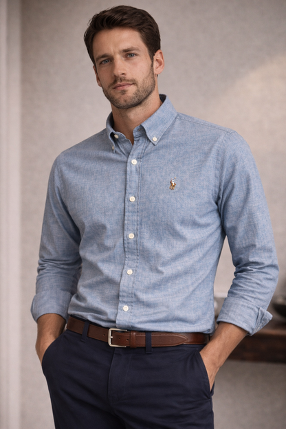 Polo Ralph Lauren Slim Fit Shirt – Dusty Blue